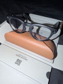 Ray ban meta headliner stealth mode/modded reg size clear lens