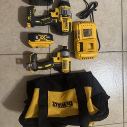 2 Dewalt Tools With  2- V20 Batteries 