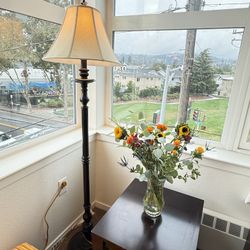 Traditional Bronze Floor Lamp