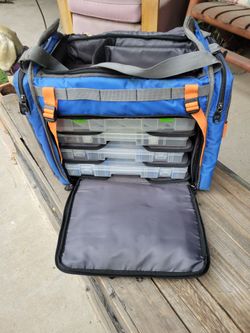 Fishing Tackle Bag with Tackle Trays