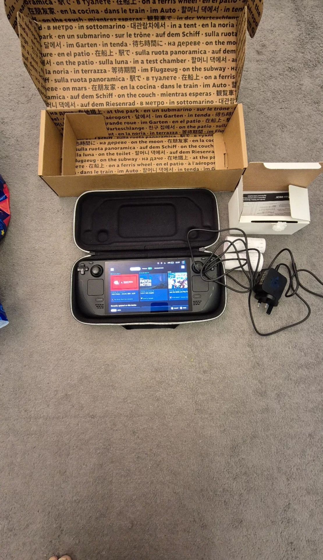 Console 1tab Black Handheld OLED Console Bundle & Accessories