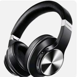 VANKYO C750 Headphones Active Noise Cancelling Headphones Over Ear with Mic Black Brand New