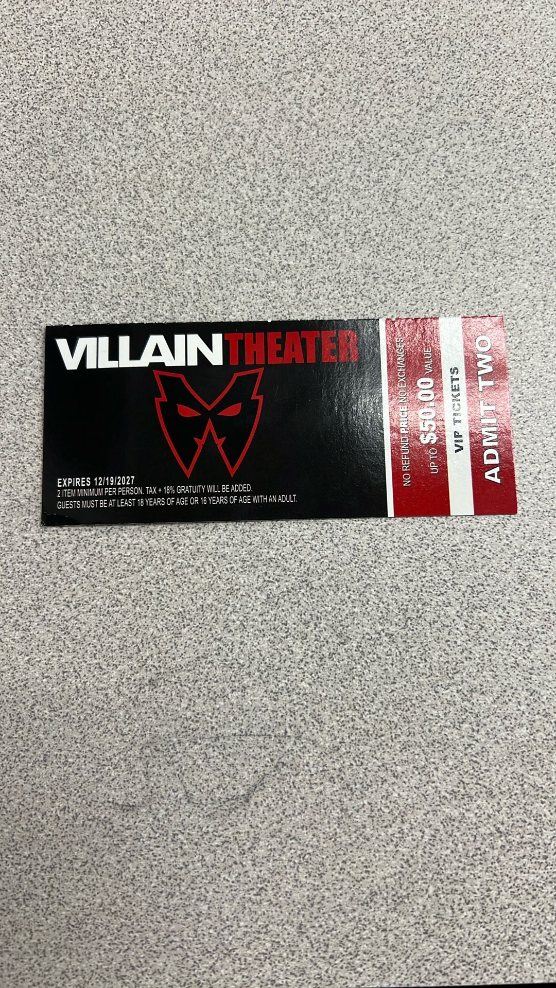 Tickets for VillanTheater