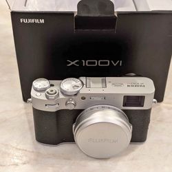 Fujifilm X100VI Digital Compact Camera Sliver 
