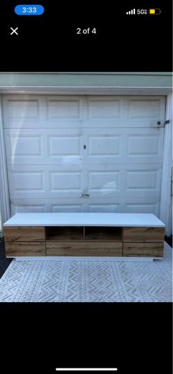 White TV stand