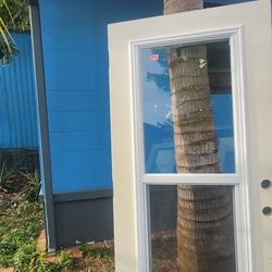 Impact Door With Window On The Middle  