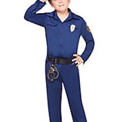 Kids Police Officer Halloween Costume Brand New !