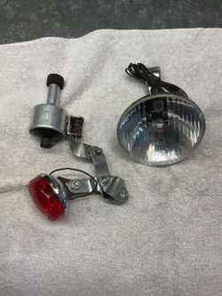 Vintage W. Germany Union Dynamo Generator Bicycle Lights Front and Rear
