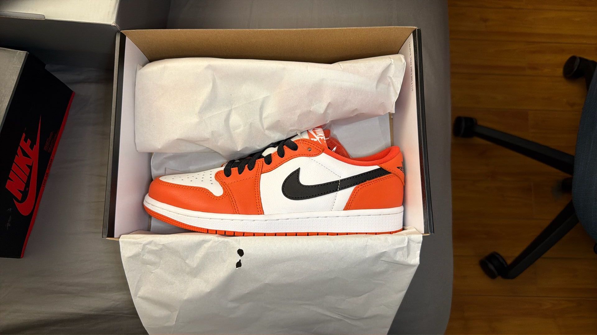 Jordan 1 Low Starfish Orange Size 8