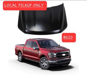 ➿️ Hood Panel Primed Aluminum Compatible with 2021-2023 Ford F-150, #620
