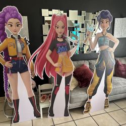Kpop Demon Hunter life size cutout and backdrop