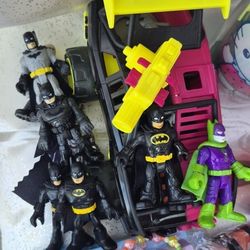 Batman Lot With 2 Face Car