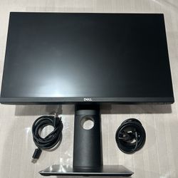 Black & Silver Dell Monitor