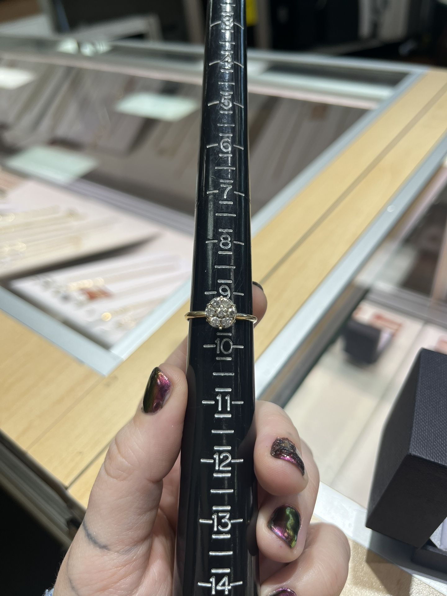 14karat Gold Cluster Ring