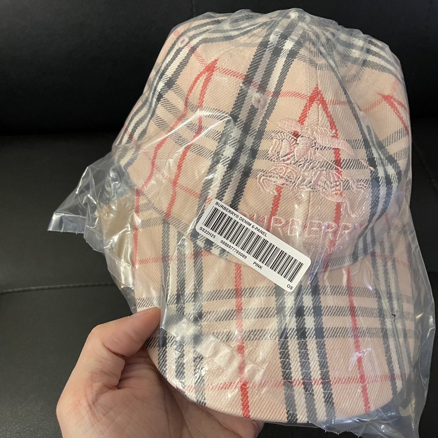 Supreme Burberry Denim 6-panel Pink for Sale in Monterey Park, CA