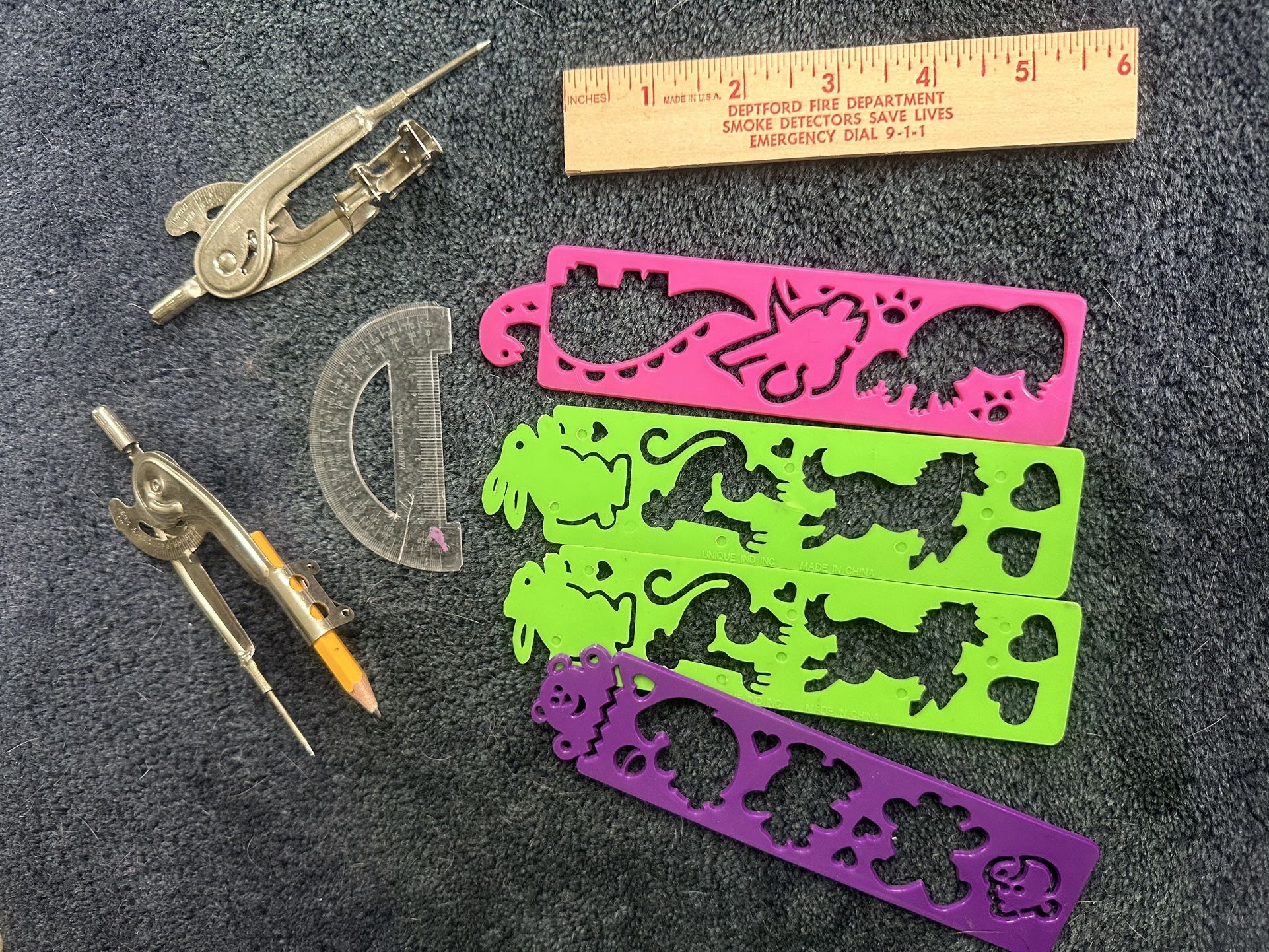 Rulers, Protractors & Compass 