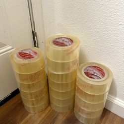 Heavy Duty Clear Packaging Tape for Shipping 18 Big Roll 200 Yard Per Roll Total 3600 Yard New condition 