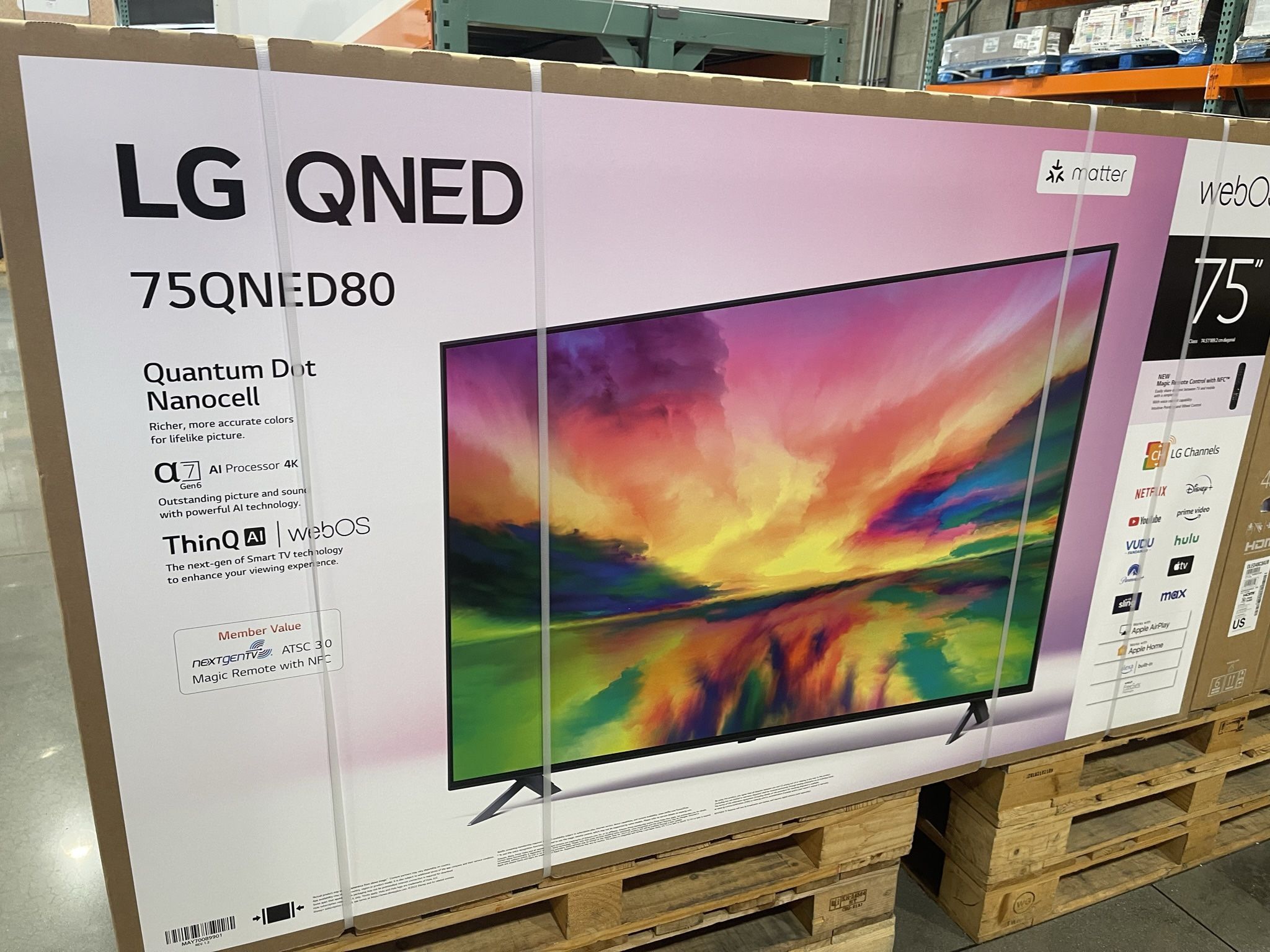 75” LG QNED 4K Smart TV