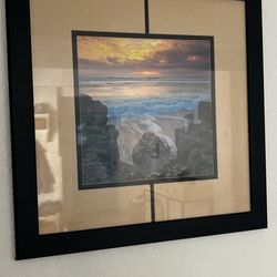 Black Square Photo Frames Including Art
