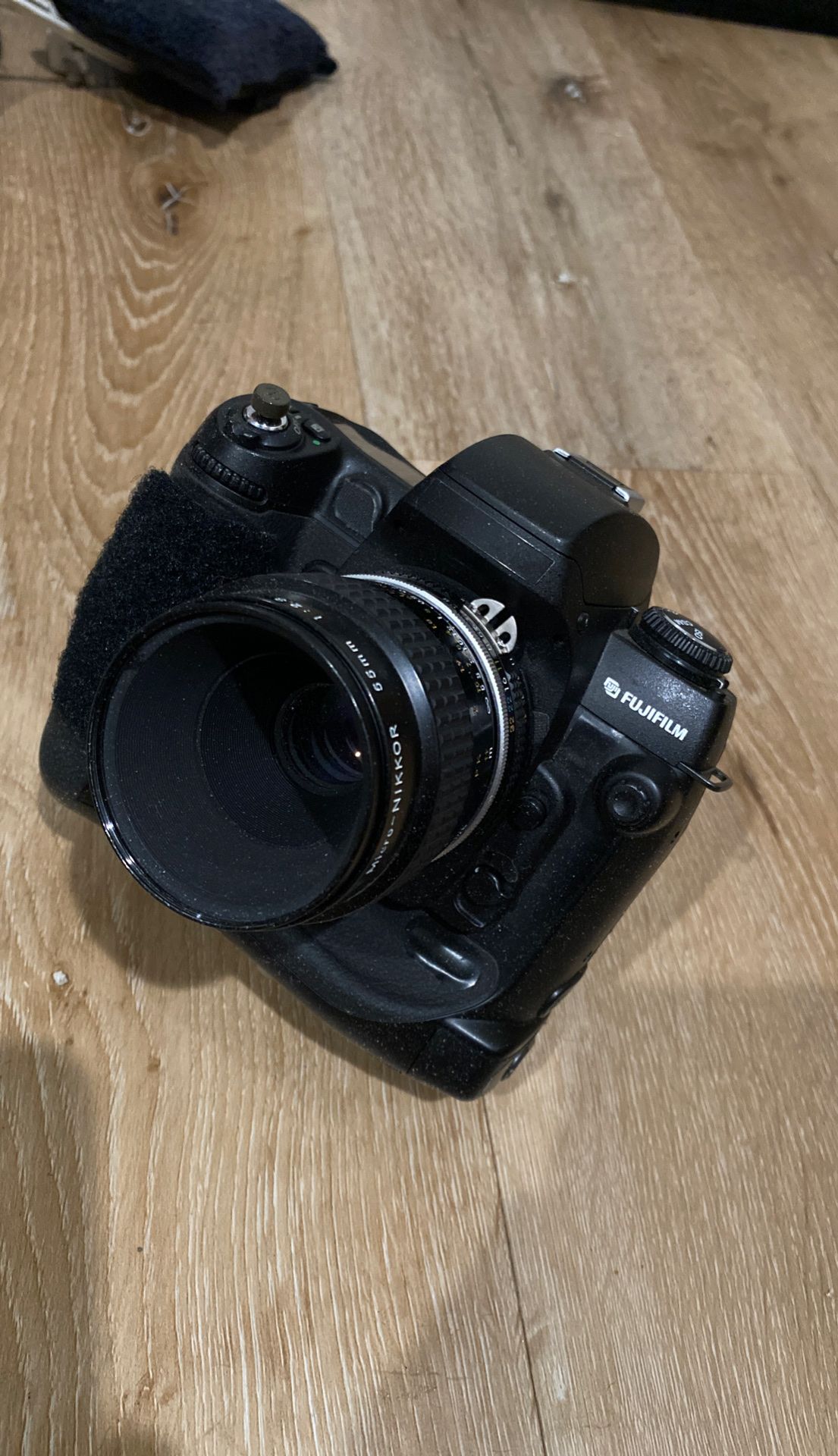 Fuji S3 Pro Vintage DSLR Camera with Nikkor 55mm 2.8 Macro Lens