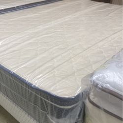 NEW QUEEN SIZE PILLOW TOP MATTRESS W.BOXSPRING INCLUDED 🚚💨 DELIVERY OPRION AVAILABLE 🚚💨