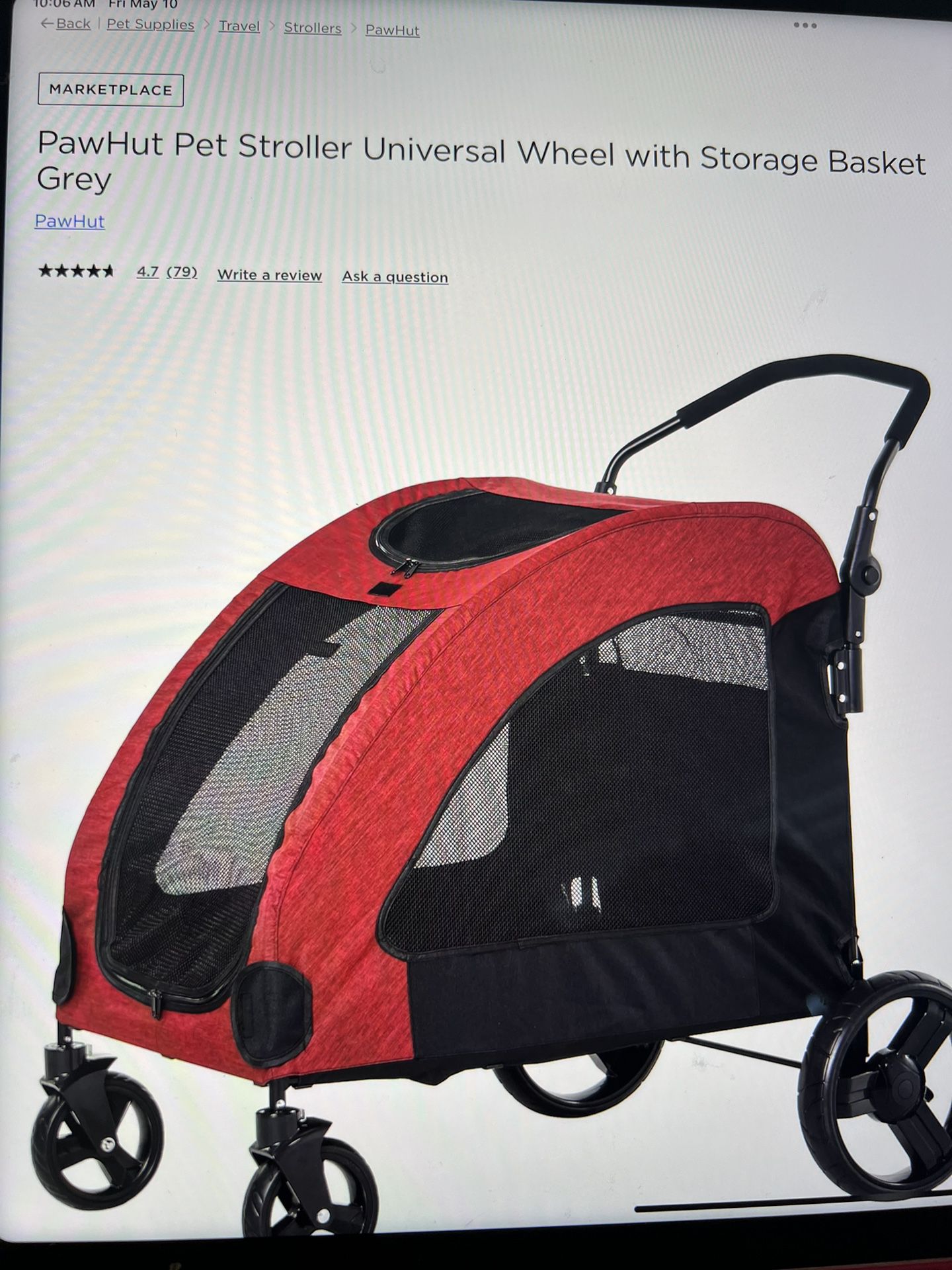 Brand New Pet Stroller!  Just Taken Out Of Box!