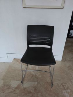 Black Sturdy Chair excellent lumbar support