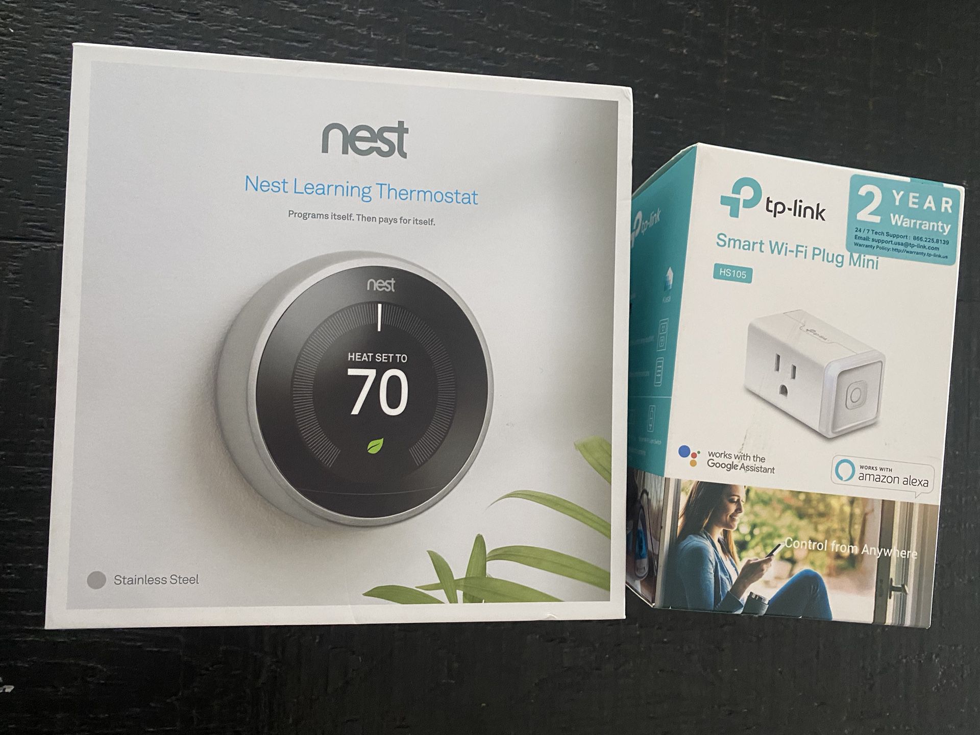Nest Thermostat And Smart Plug 