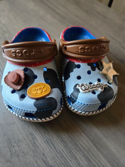 Crocs toy story woody