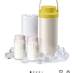 Brand New Portable Breast Milk Cooler Bottles: 24-Hour Cooling for Breastmilk Storage and On The Go Travel & Work Use for Breastfeeding Moms - 22oz wi