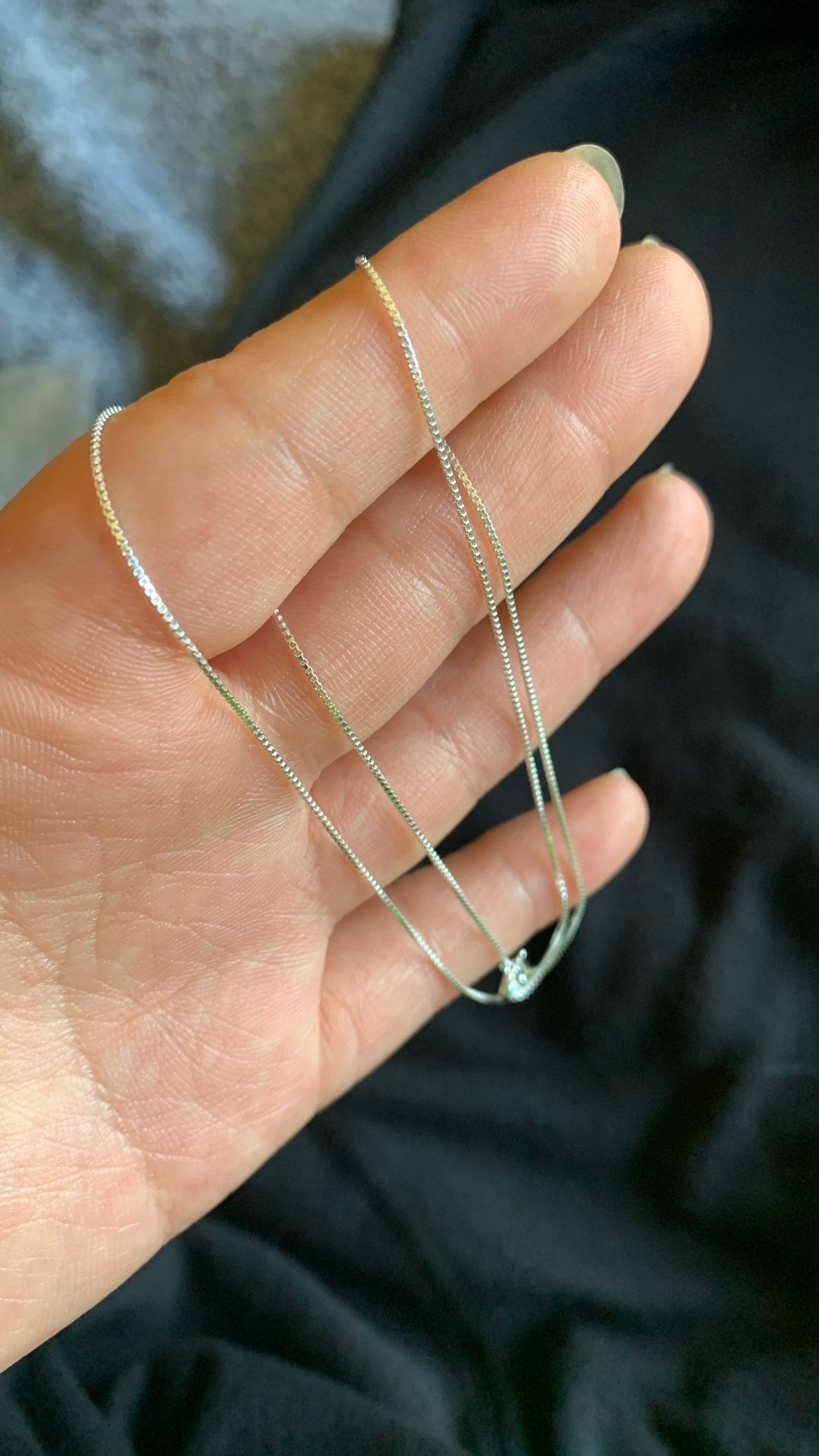 16in Italian 925 Small Box Chain