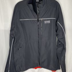 Gore Bike Wear Jacket Mens XL Black Cycling Windstopper Soft Shell Thermo