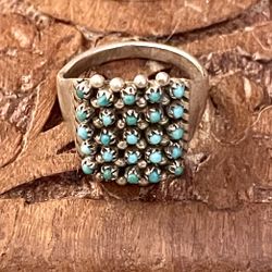 Sterling Silver/Turquoise Ring-Size 5/6