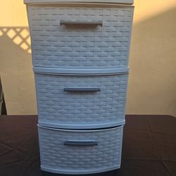 Sterilite 3 Drawer Wide Weave Storage Tower