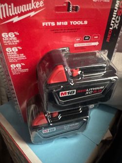 2  pack 5.0 Milwaukee batteries
