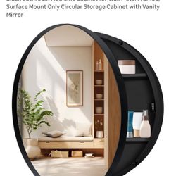 Round Medicine Cabinet With Mirror