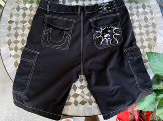 Custom black True religion shorts