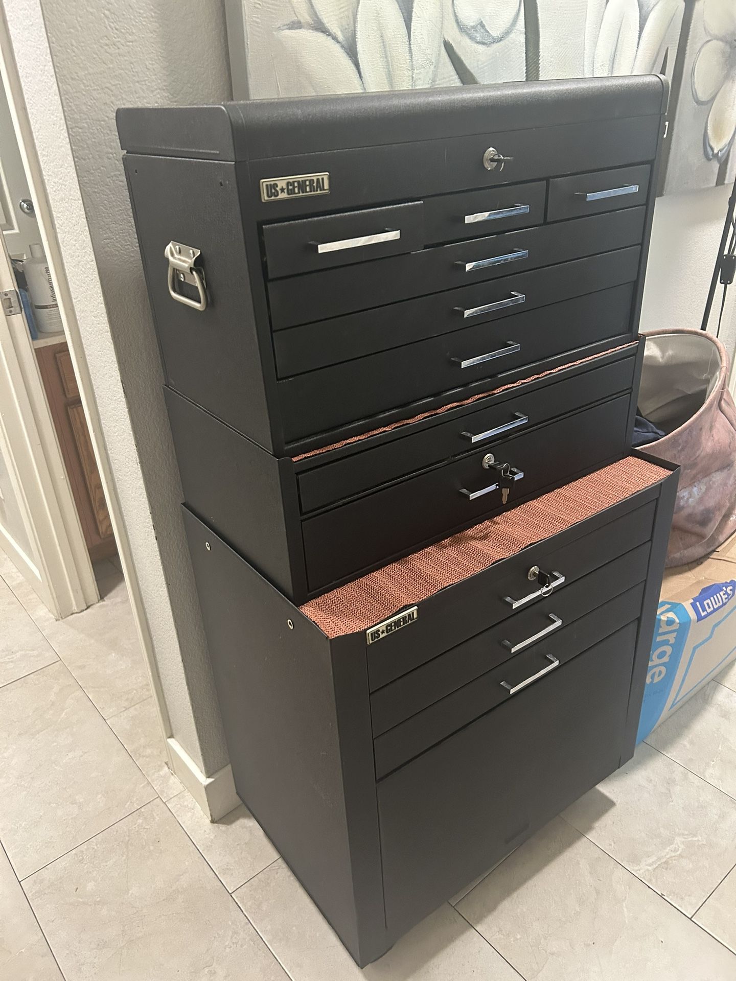 US GENERAL 3 Piece Tool Box
