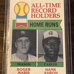 1979 Topps # 413 Hank Aaron & Roger Maris Sports Card