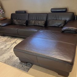 Leather Sofá Italian 