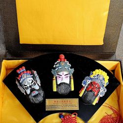 15.6" Chinese Peking Opera Mask Pendant Creativity Wall Hanging Decoration Gift