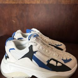 AMIRI kids White And Blue Bone Runner Sneakers