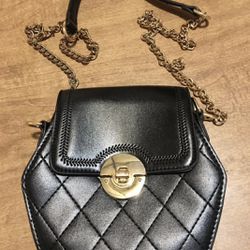 leather with gold small crossbody bags