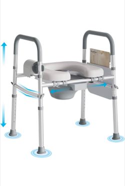 Bedside Commode for Seniors,FSA/HSA Eligible 3-in-1 Commode Toilet