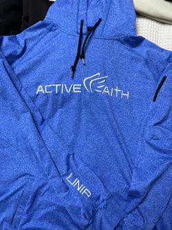 3XL Active Faith Hoodie Jacket Blue