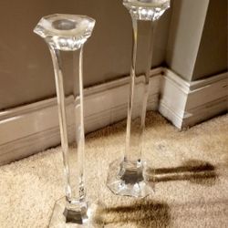 Crystal Candle Sticks 13"