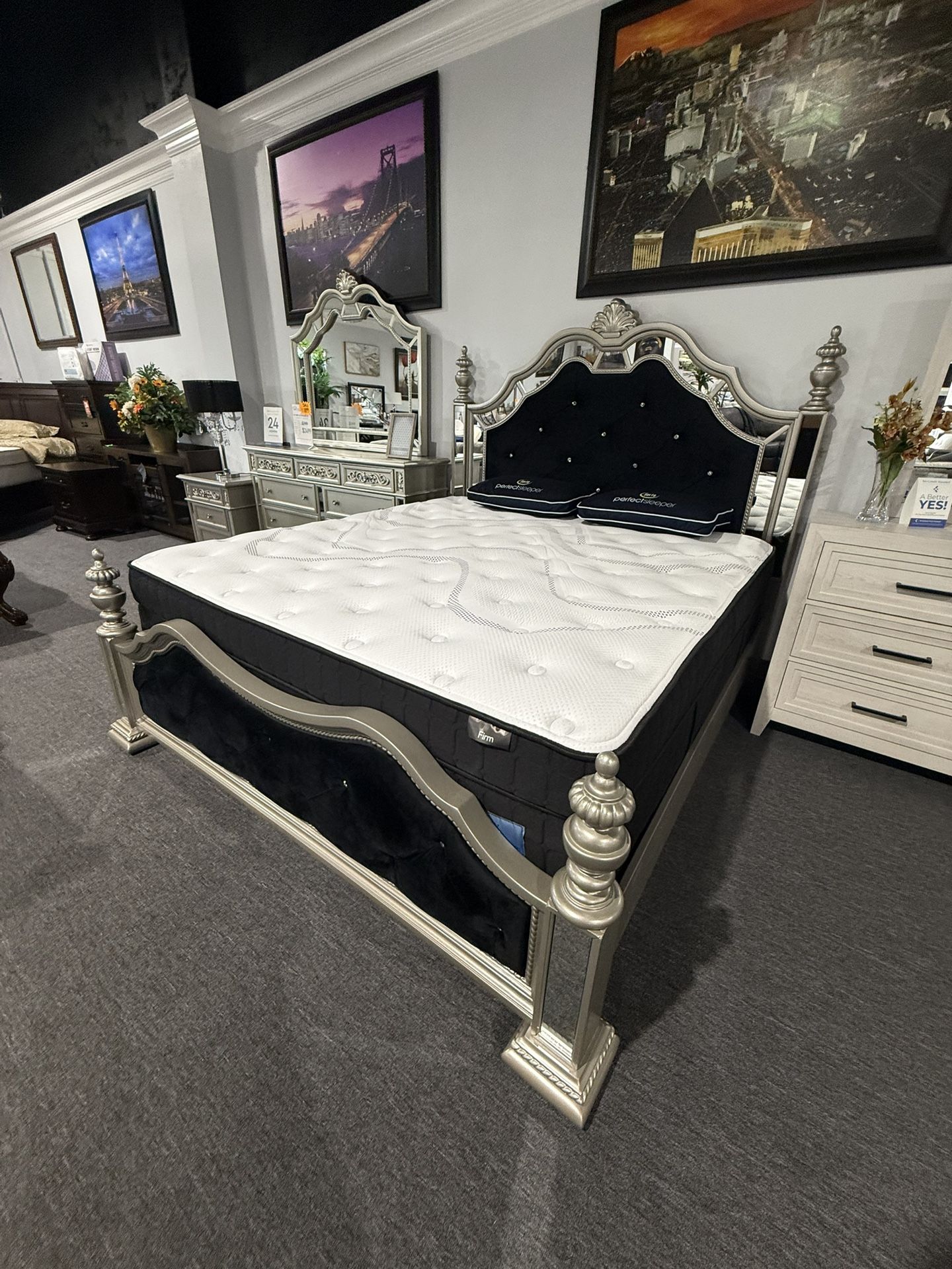 4 Pc King Bedroom Set