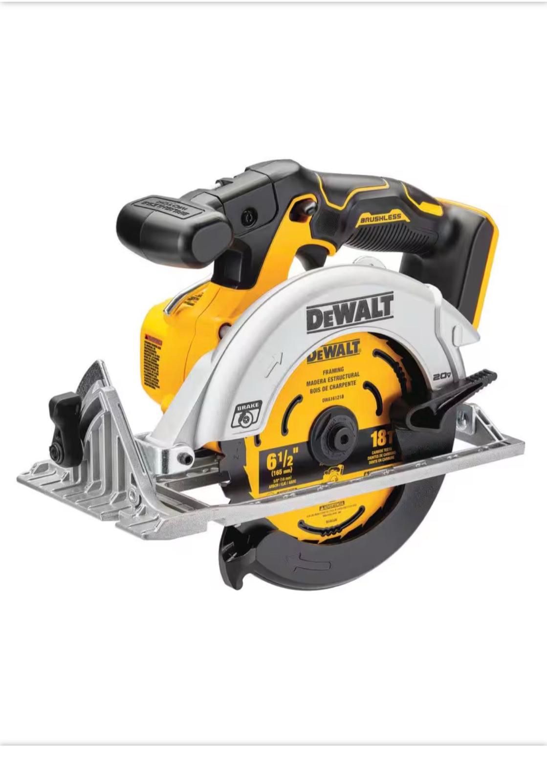 20V MAX Cordless Brushless 6-1/2 in. Sidewinder Style Circular Saw (Tool Only)