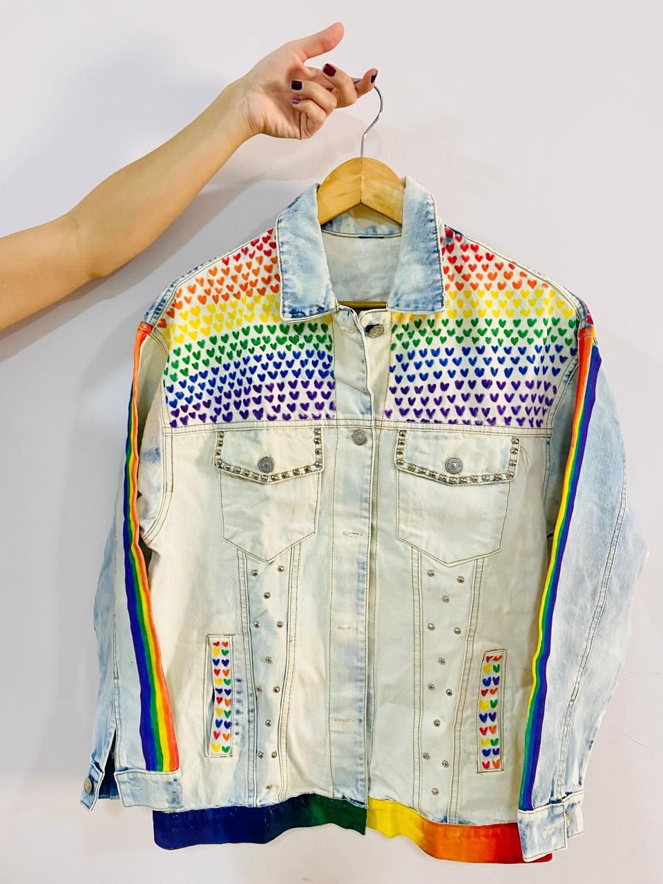 Painted Custom Jean Jacket 