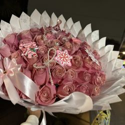 50 Pink Roses